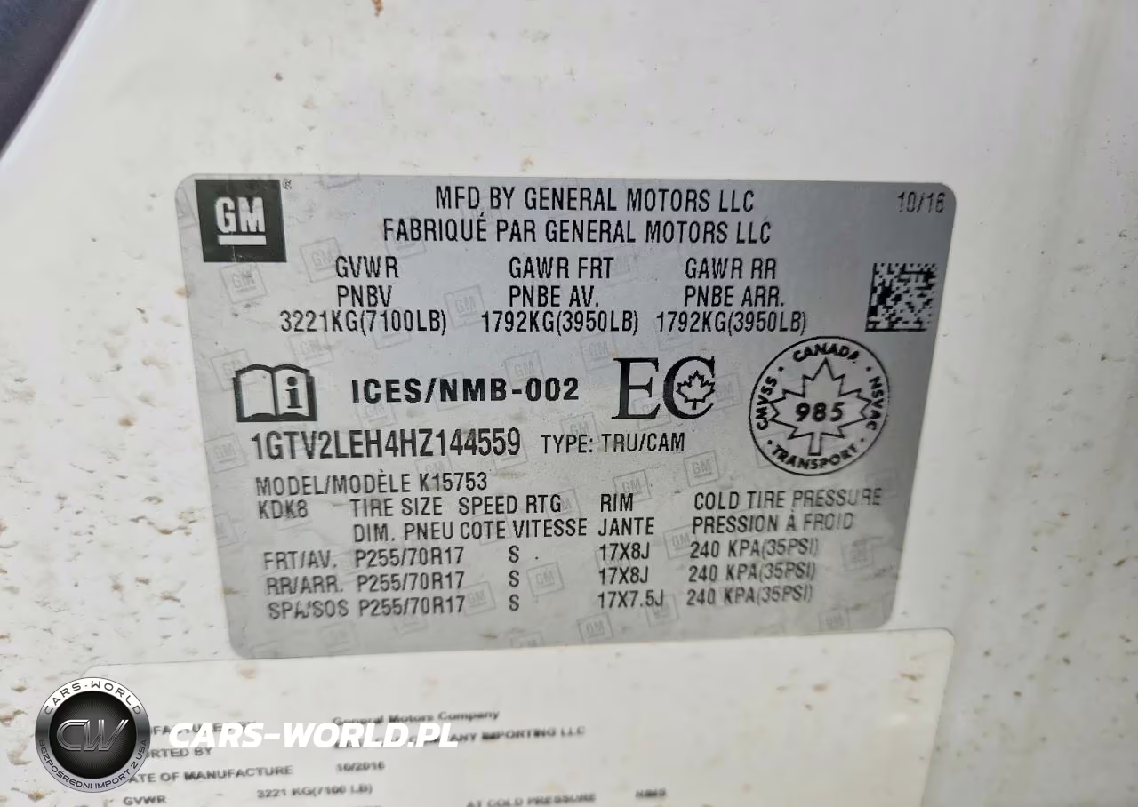 2017 GMC Sierra K1500 VIN:1GTV2LEH4HZ144559 - 12