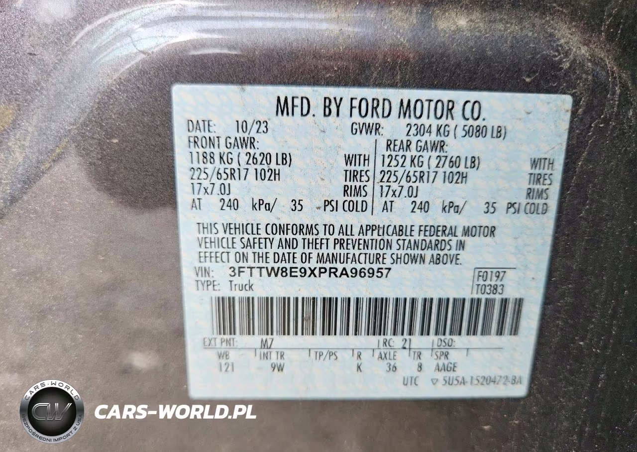 2023 Ford Maverick Xl VIN:3FTTW8E9XPRA96957 - 13