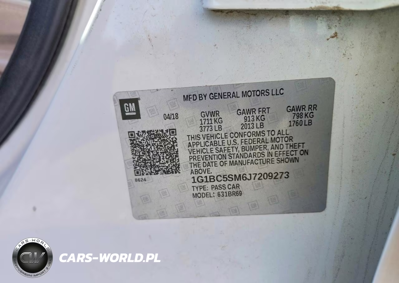 2018 Chevrolet Cruze Ls VIN:1G1BC5SM6J7209273 - 12