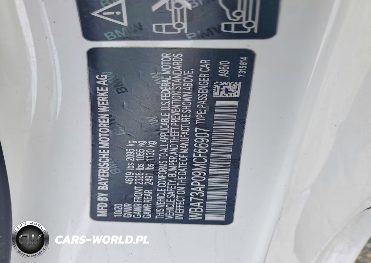 2021 BMW 430Xi VIN:WBA73AP09MCF66907 - 12