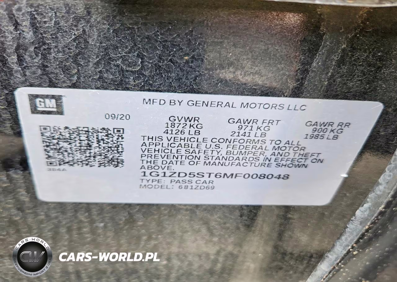 2021 Chevrolet Malibu Lt VIN:1G1ZD5ST6MF008048 - 12
