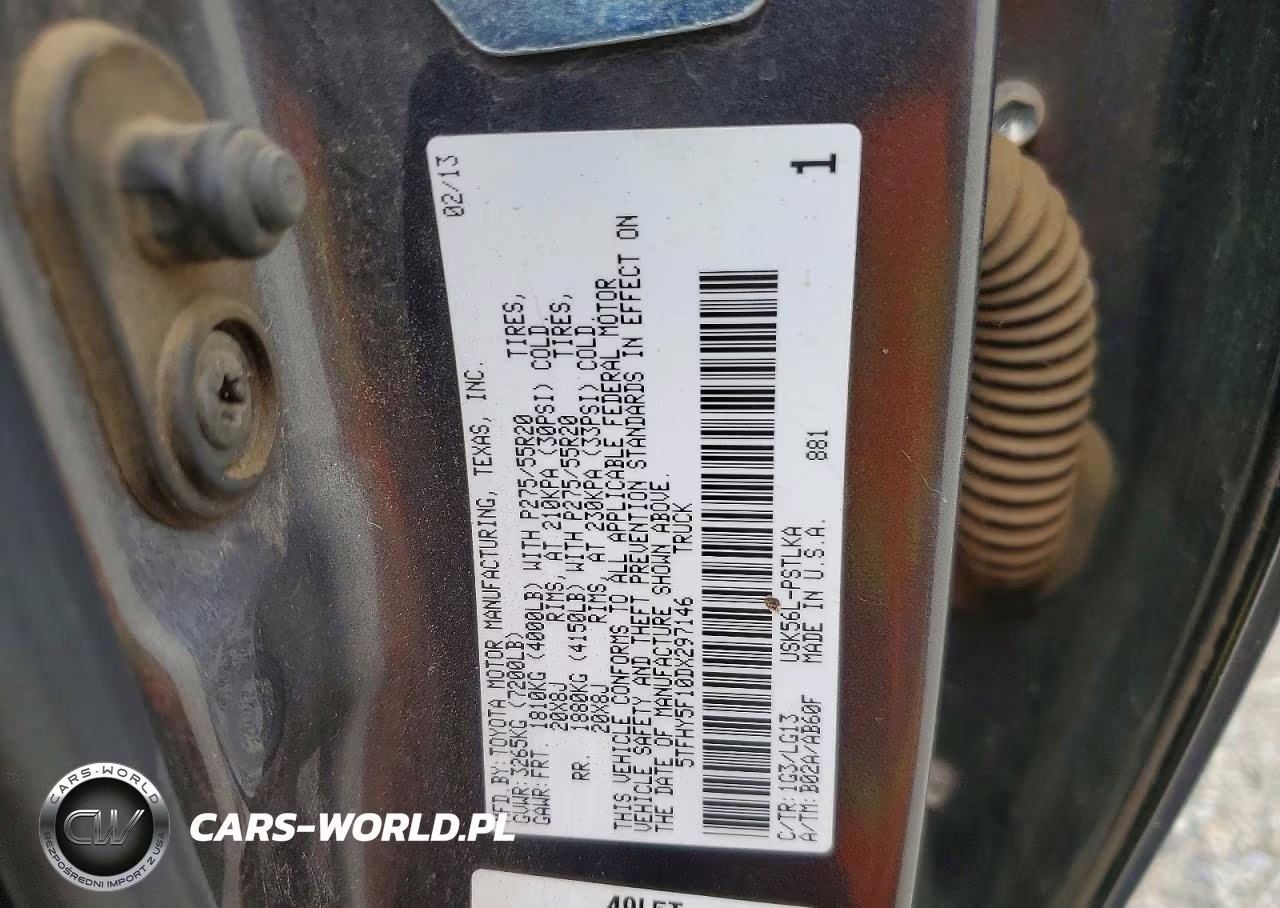 2013 Toyota Tundra Platinum VIN:5TFHY5F10DX297146 - 12