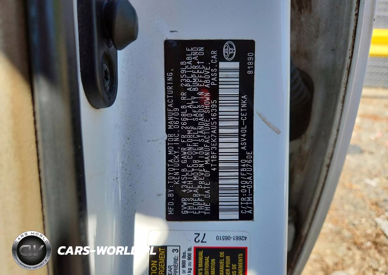 2010 Toyota Camry Le VIN:4T1BF3EK7AU516395 - 12