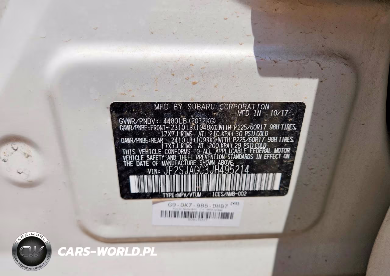 2018 Subaru Forester 2.5I Premium VIN:JF2SJAGC3JH495214 - 12