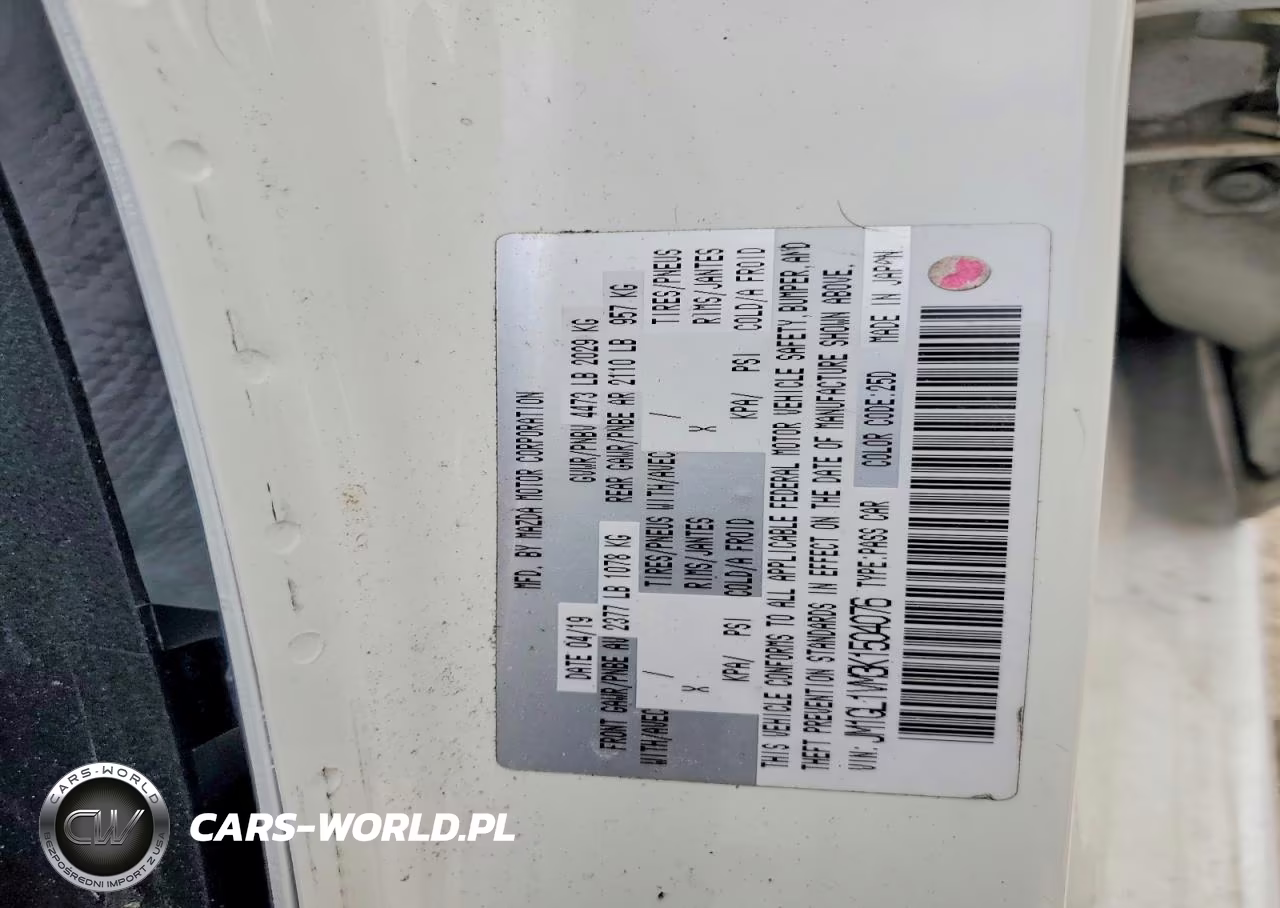 2019 Mazda Mazda 6 VIN:JM1GL1VM3K1504076 - 13