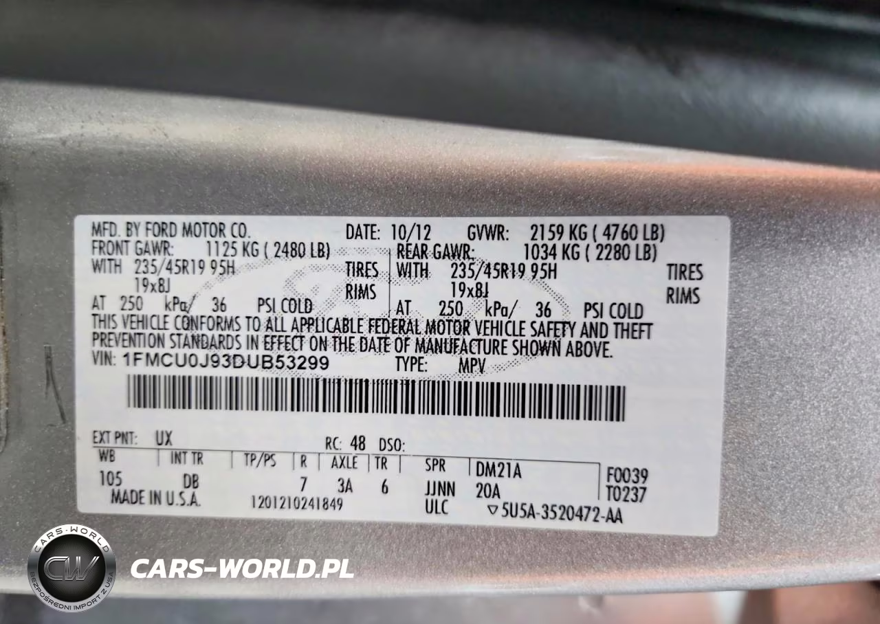2013 Ford Escape Titanium VIN:1FMCU0J93DUB53299 - 13