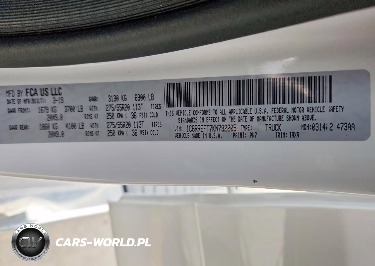 2019 Ram 1500 Big Horn VIN:1C6RREFT7KN792205 - 13