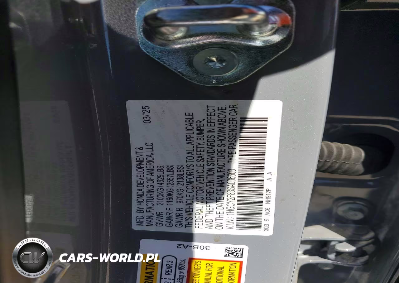 2025 Honda Accord Touring Hybrid VIN:1HGCY2F83SA036603 - 12