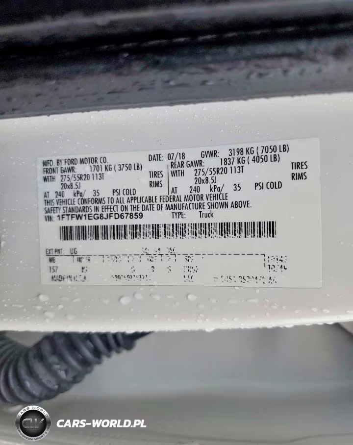 2018 Ford F150 Supercrew VIN:1FTFW1EG8JFD67859 - 12