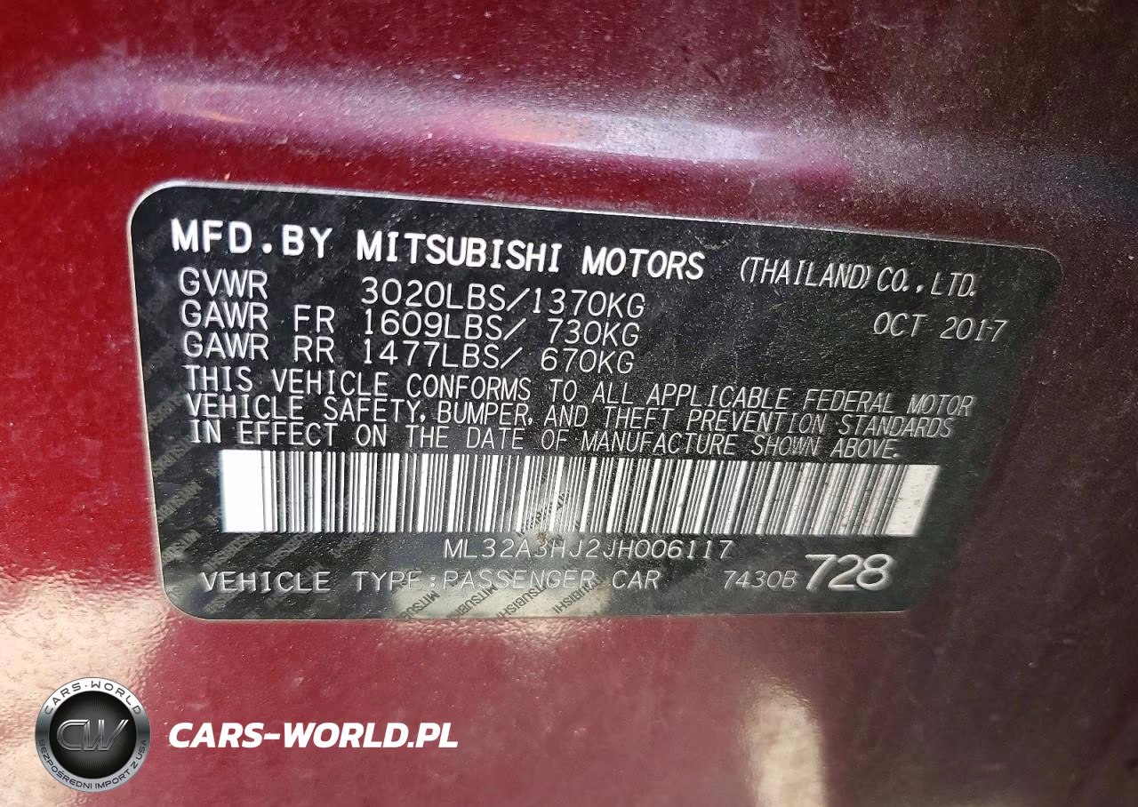 2018 Mitsubishi Mirage Es VIN:ML32A3HJ2JH006117 - 13