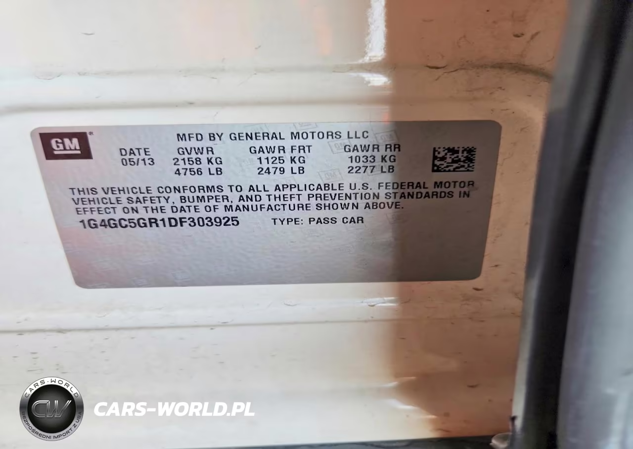 2013 Buick Lacrosse VIN:1G4GC5GR1DF303925 - 12