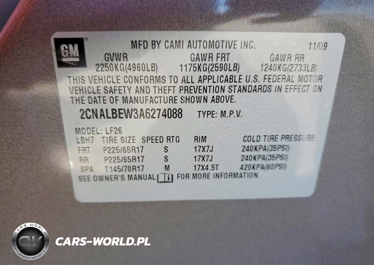2010 Chevrolet Equinox Ls VIN:2CNALBEW3A6274088 - 14