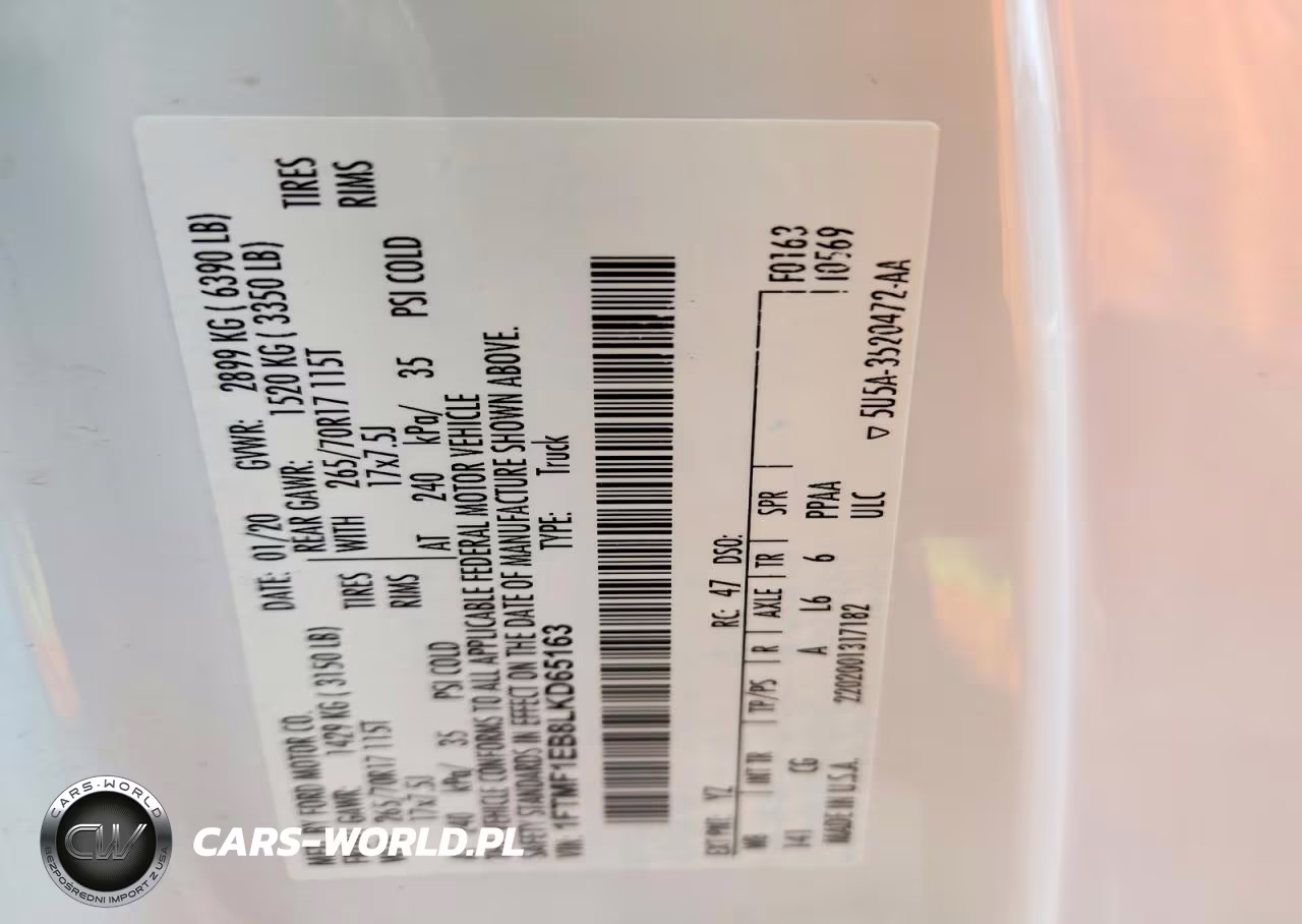 2020 Ford F150 VIN:1FTMF1EB8LKD65163 - 12