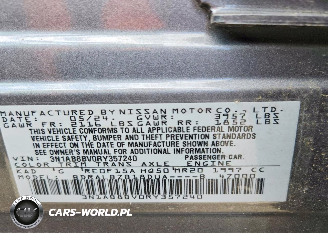 2024 Nissan Sentra S VIN:3N1AB8BV0RY357240 - 12