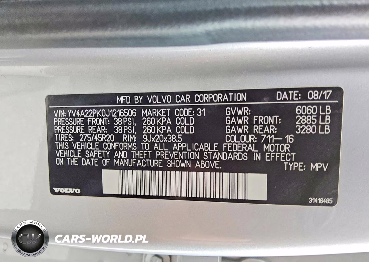 2018 Volvo Xc90 T6 VIN:YV4A22PK0J1216506 - 13