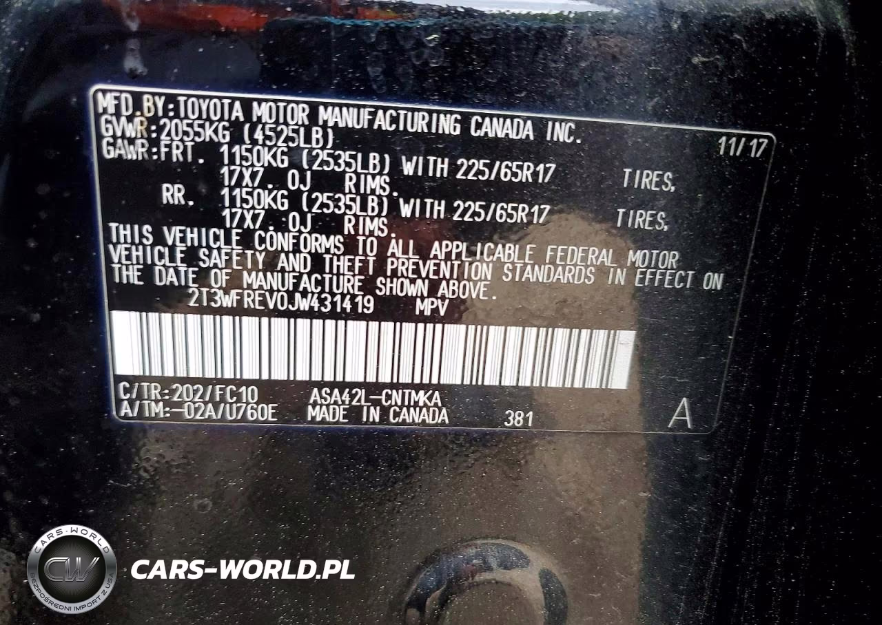 2018 Toyota Rav4 Adventure VIN:2T3WFREV0JW431419 - 13