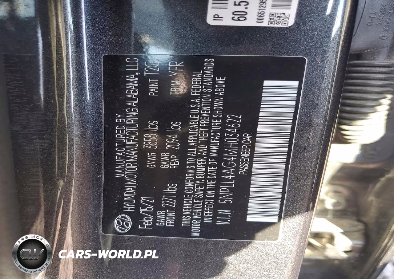 2021 Hyundai Elantra Se VIN:5NPLL4AG4MH034622 - 12