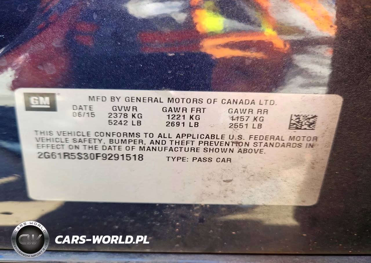 2015 Cadillac Xts Premium Collection VIN:2G61R5S30F9291518 - 12
