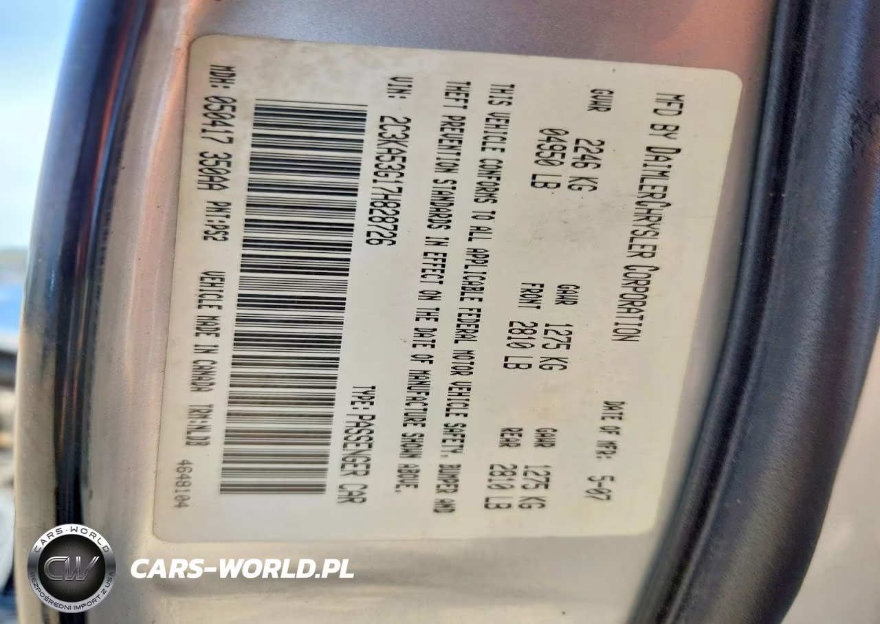 CHRYSLER 300 VIN:2C3KA53G17H828726 - 13