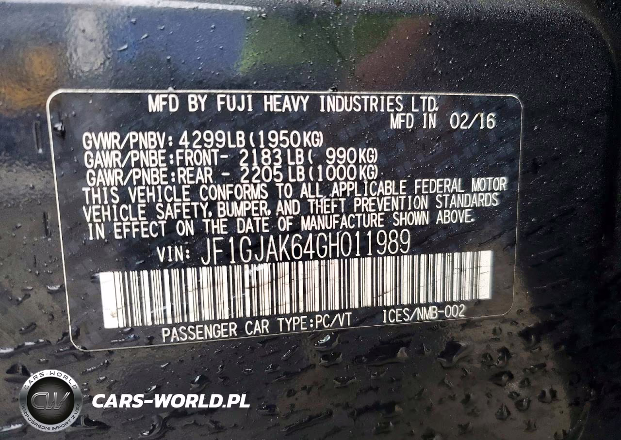 2016 Subaru Impreza Limited VIN:JF1GJAK64GH011989 - 13