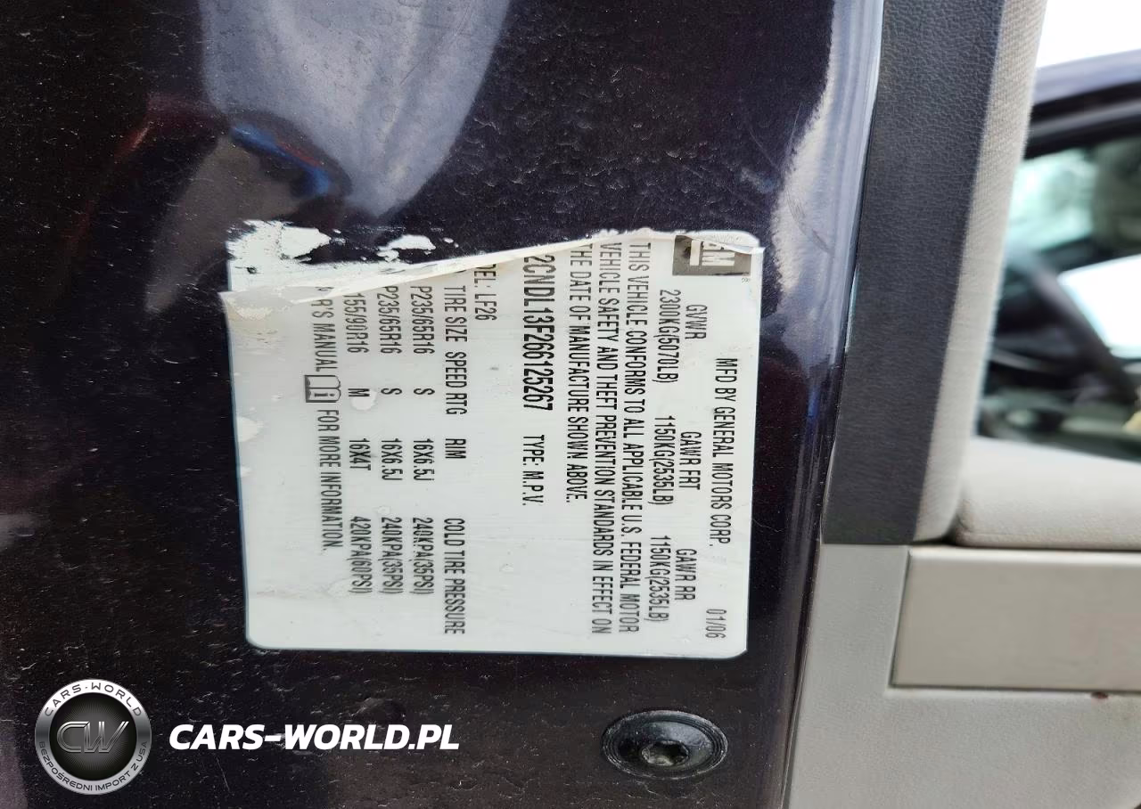 2006 Chevrolet Equinox Ls VIN:2CNDL13F266125267 - 14