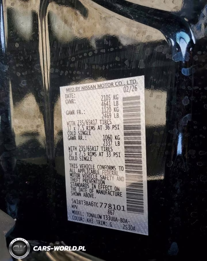 2026 Nissan Rogue Sv VIN:5N1BT3BA6TC778101 - 13