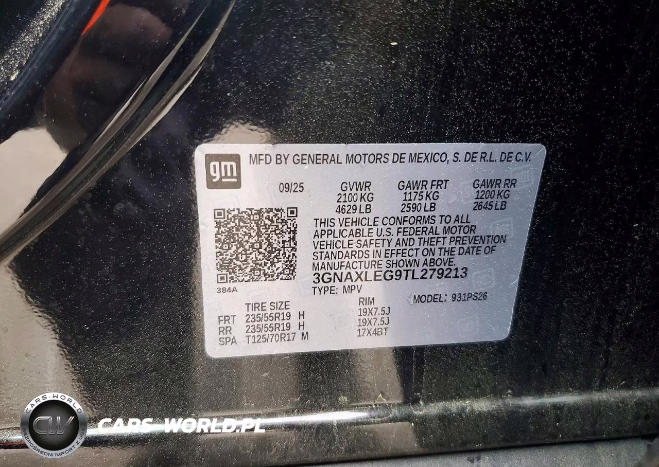 2026 Chevrolet Equinox Rs VIN:3GNAXLEG9TL279213 - 13
