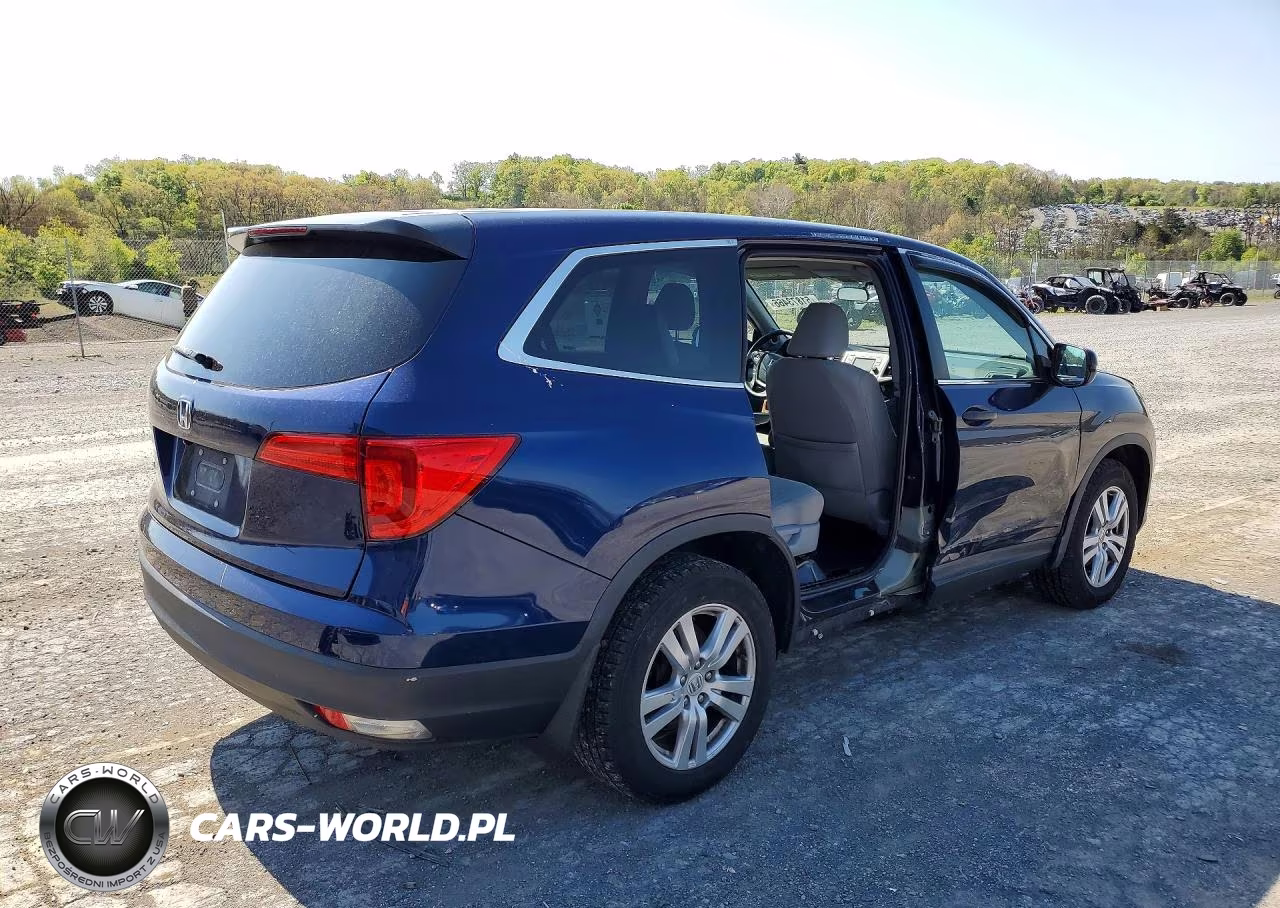 2017 Honda Pilot Lx VIN:5FNYF5H19HB008249 - 3