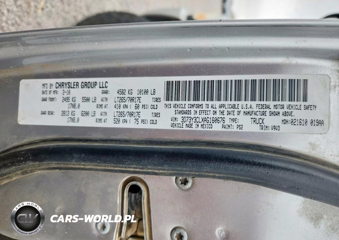 2010 Dodge Ram 3500 VIN:3D73Y3CLXAG160676 - 12