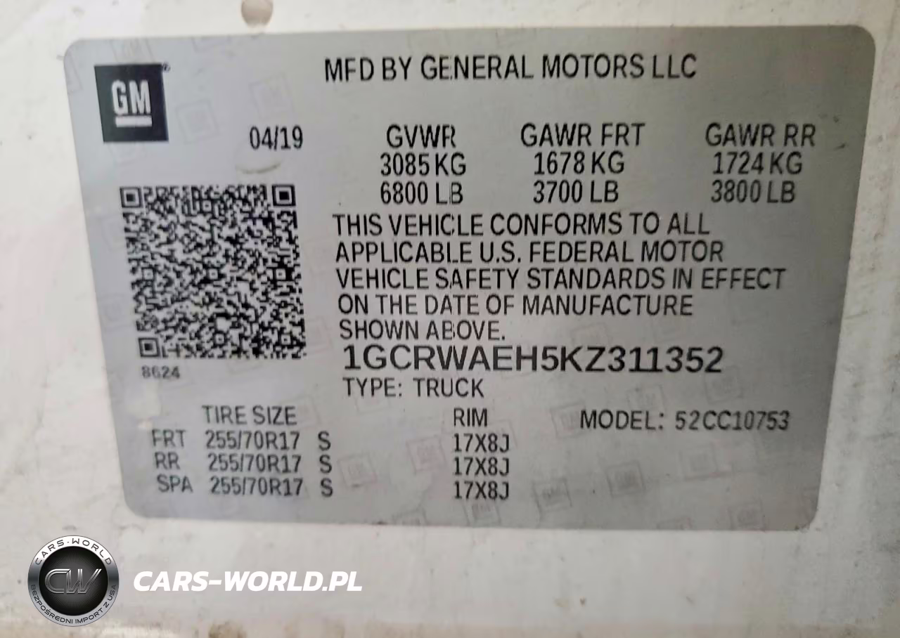 2019 Chevrolet Silverado C1500 VIN:1GCRWAEH5KZ311352 - 12