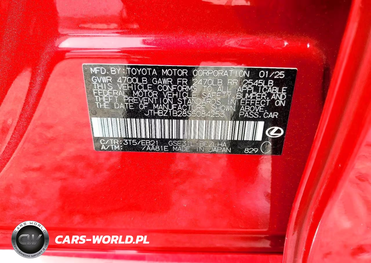 2025 Lexus Is 350 F Sport Design VIN:JTHBZ1B28S5084253 - 12