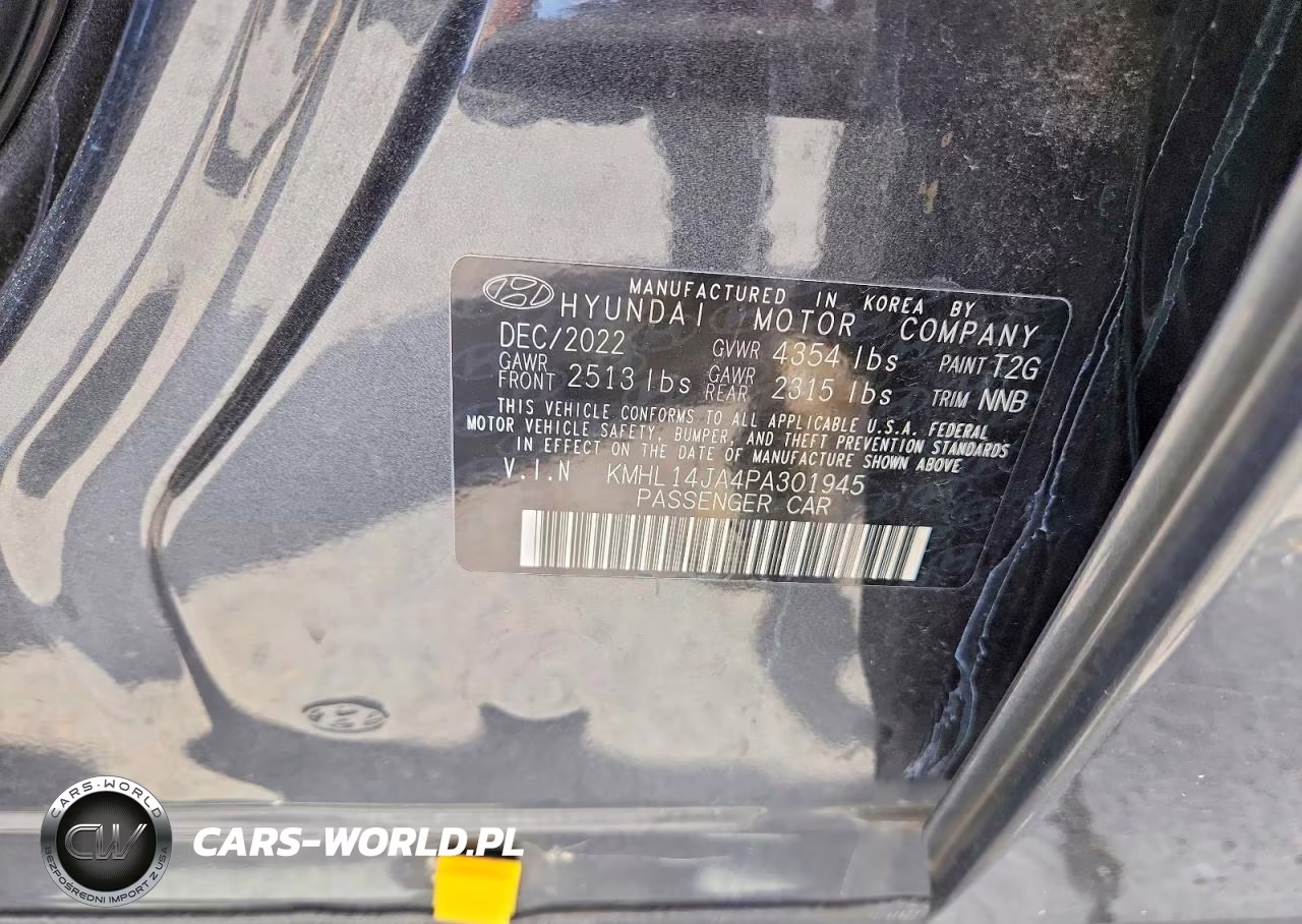 2023 Hyundai Sonata Sel VIN:KMHL14JA4PA301945 - 13