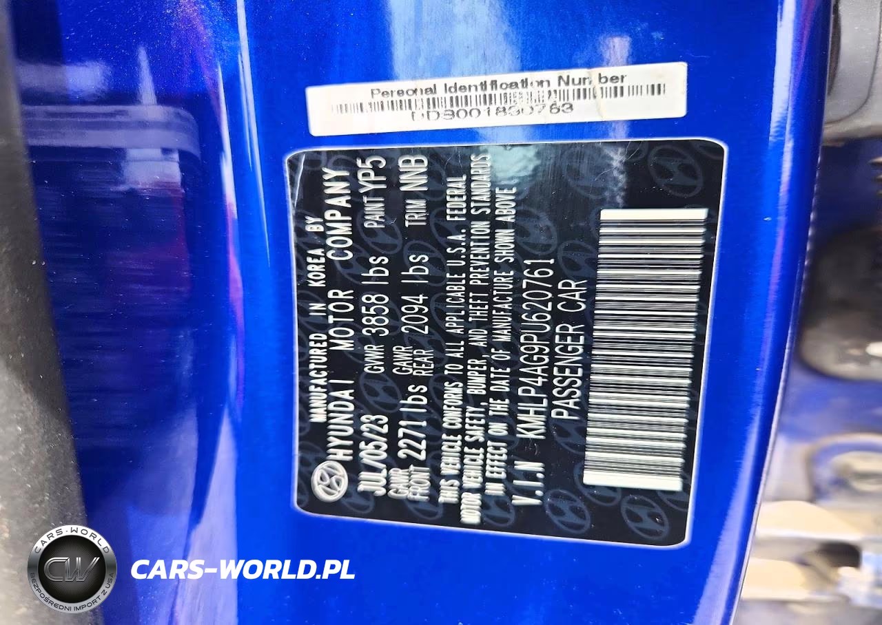 2023 Hyundai Elantra Limited VIN:KMHLP4AG9PU620761 - 12