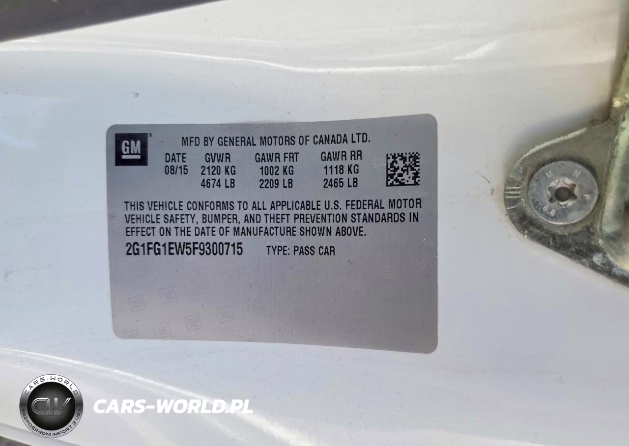 2015 Chevrolet Camaro Ss VIN:2G1FG1EW5F9300715 - 12