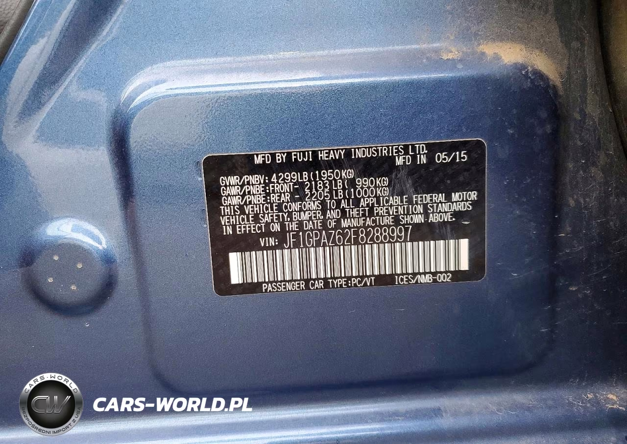 2015 Subaru Impreza Sport Limited VIN:JF1GPAZ62F8288997 - 12