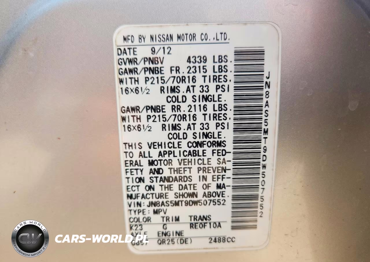 2013 Nissan Rogue S VIN:JN8AS5MT9DW507552 - 13