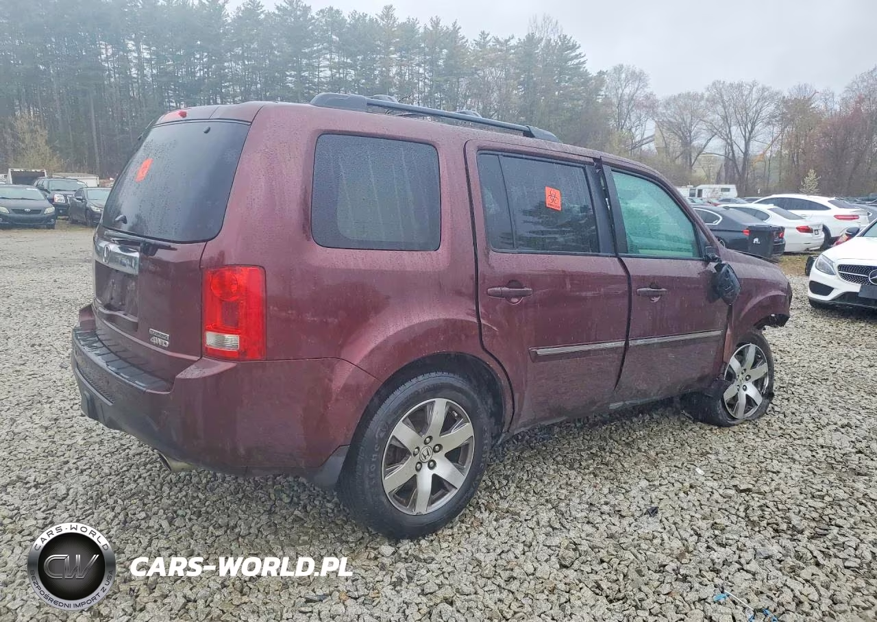 2014 Honda Pilot Touring VIN:5FNYF4H91EB015322 - 3