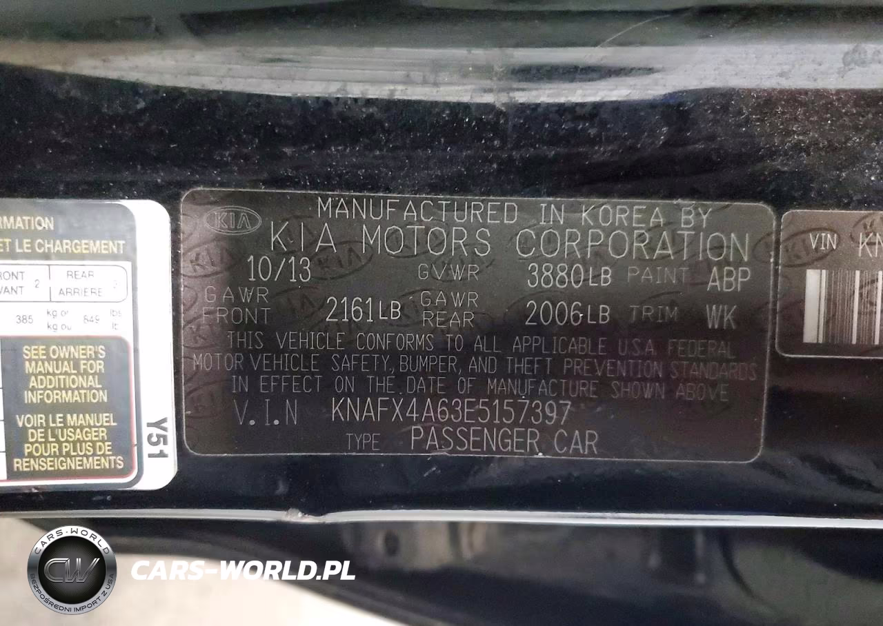 2014 Kia Forte Lx VIN:KNAFX4A63E5157397 - 13