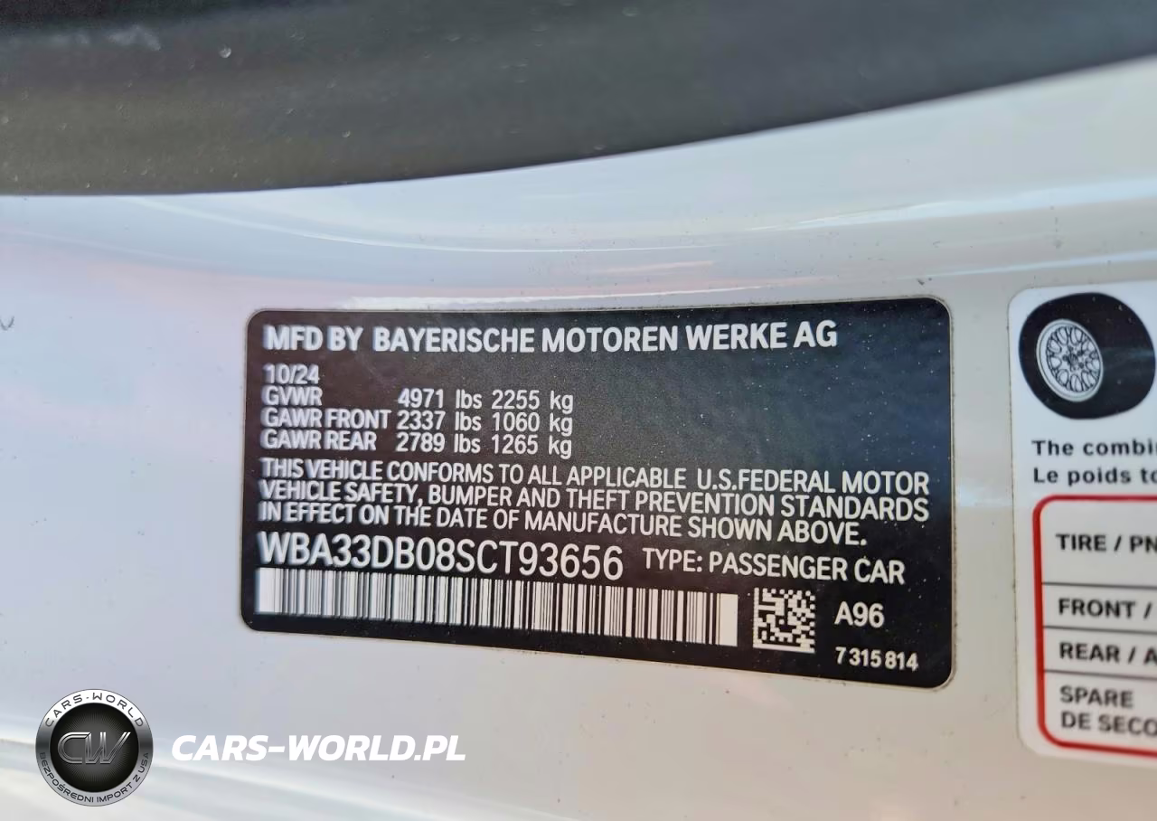 2025 BMW 430I VIN:WBA33DB08SCT93656 - 13