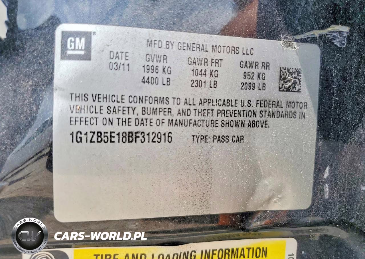 2011 Chevrolet Malibu Ls VIN:1G1ZB5E18BF312916 - 12