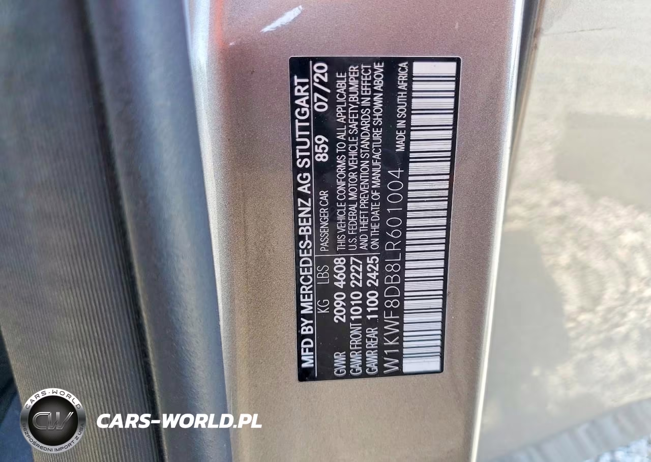 2020 Mercedes-Benz C 300 VIN:W1KWF8DB8LR601004 - 13