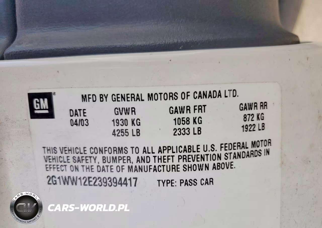 2003 Chevrolet Monte Carlo Ls VIN:2G1WW12E239394417 - 12