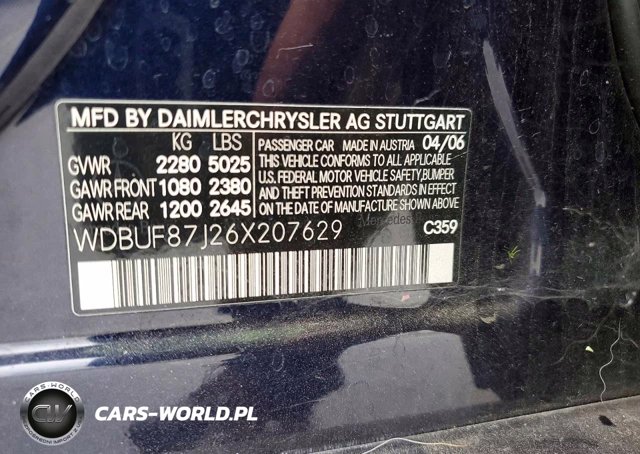 2006 Mercedes-Benz E 350 4Matic VIN:WDBUF87J26X207629 - 12