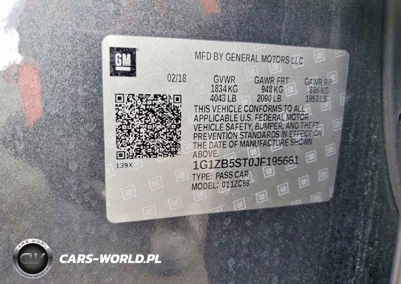 2018 Chevrolet Malibu Ls VIN:1G1ZB5ST0JF195661 - 12