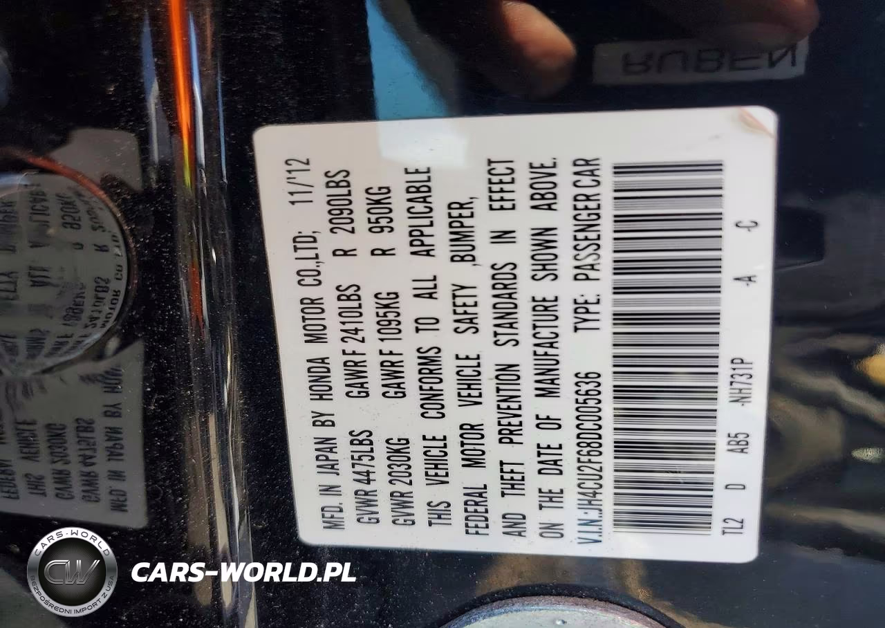 2013 Acura Tsx Tech VIN:JH4CU2F68DC005636 - 12