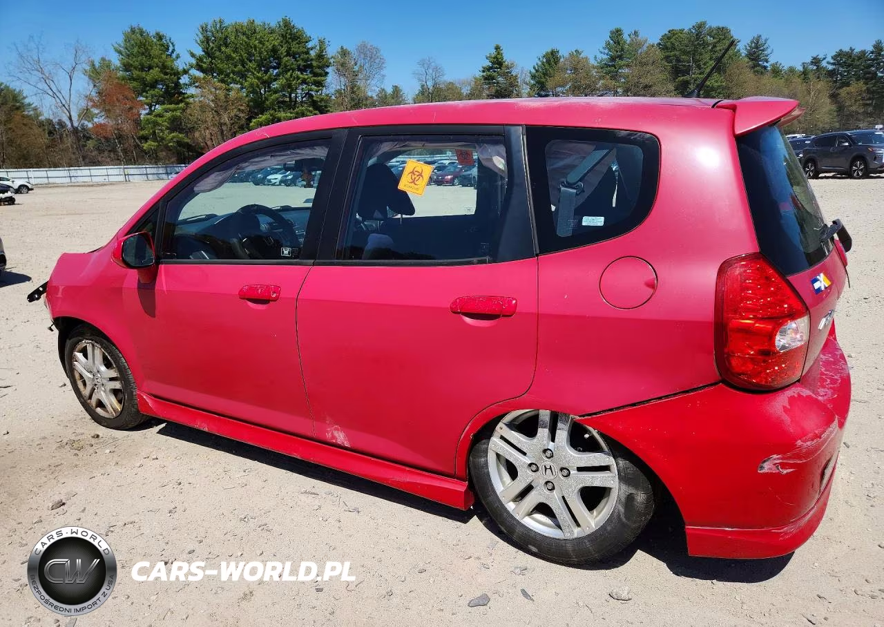 2008 Honda Fit Sport VIN:JHMGD37638S001883 - 2