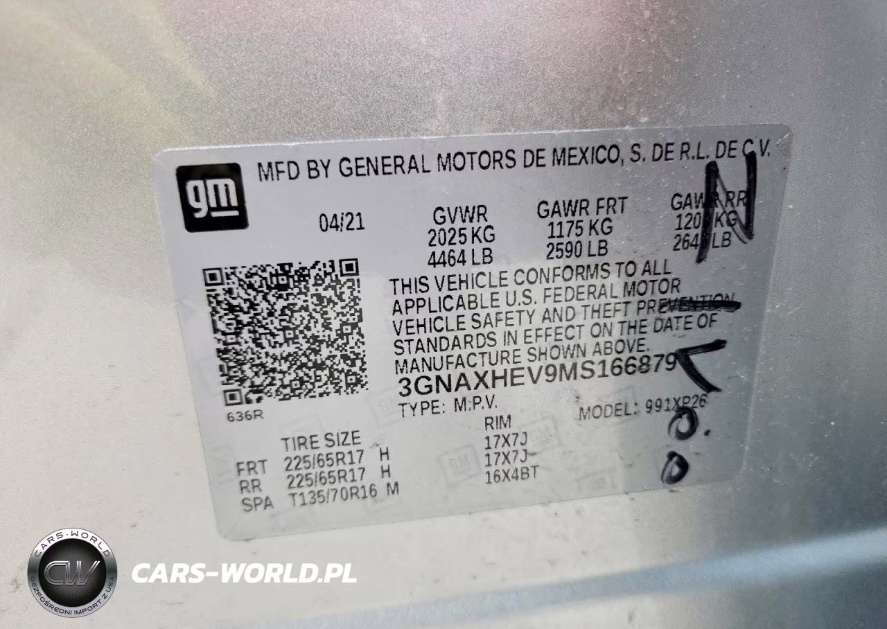 2021 Chevrolet Equinox Ls VIN:3GNAXHEV9MS166879 - 13