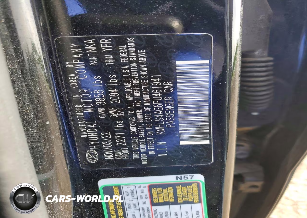 2023 Hyundai Elantra Sel VIN:KMHLS4AG6PU461941 - 12