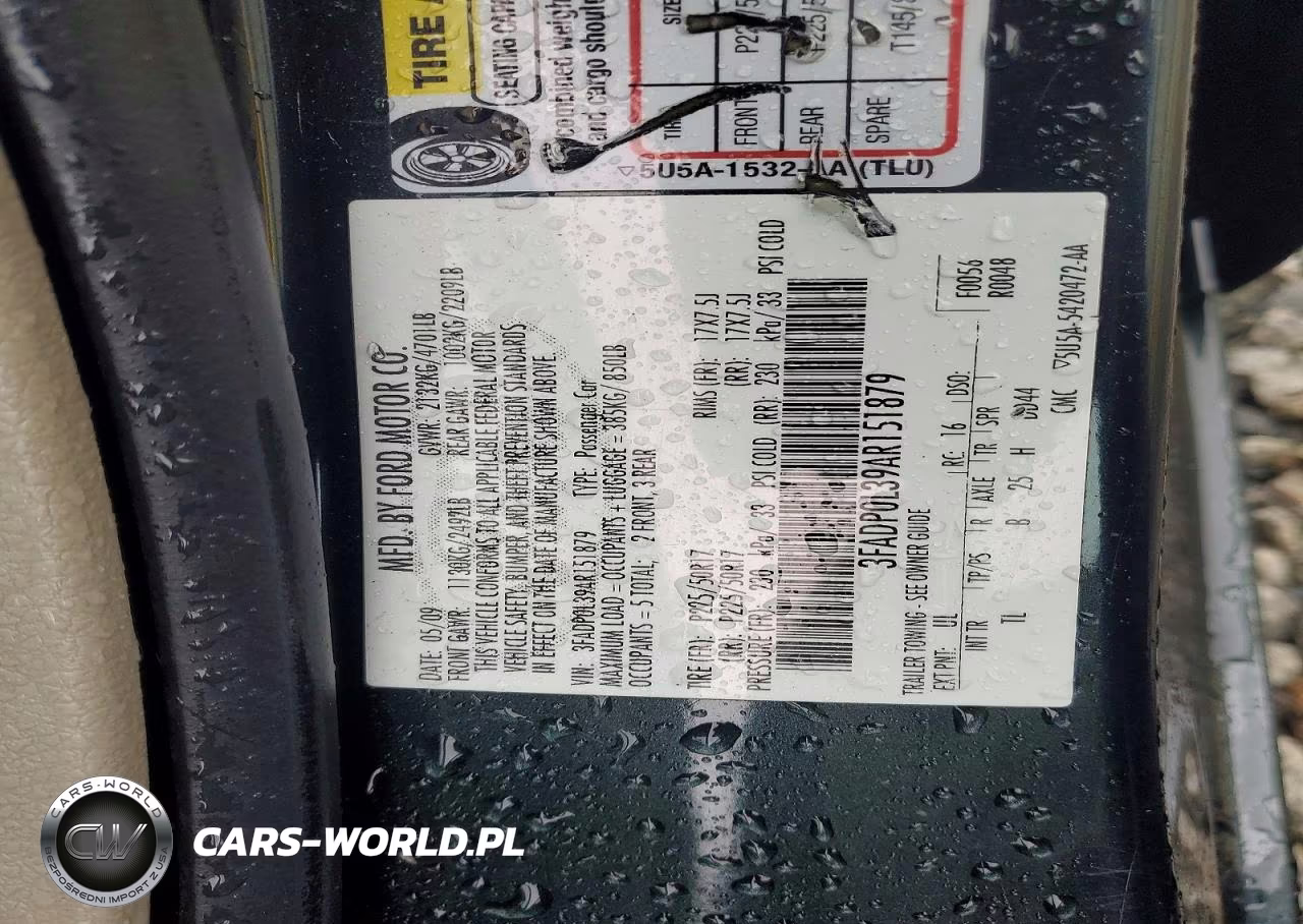 2010 Ford Fusion Hybrid VIN:3FADP0L39AR151879 - 12