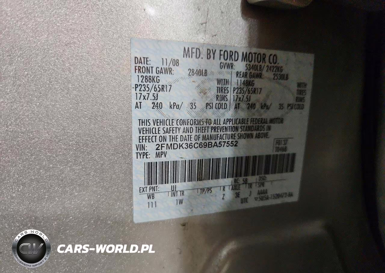 2009 Ford Edge Se VIN:2FMDK36C69BA57552 - 13